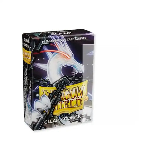 Dragon Shield: Clear Classic Japanese/Small Size Sleeves (60 stk.) Kartotekskortlommer Dragon Shield