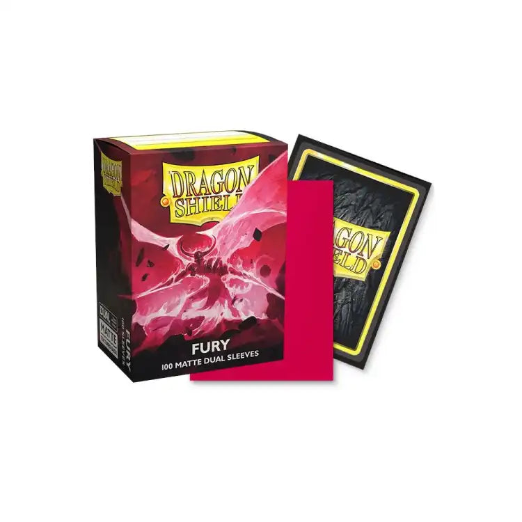 Dragon Shield: Dual Matte Sleeves (100 stk.) Kartotekskortlommer Dragon Shield Fury