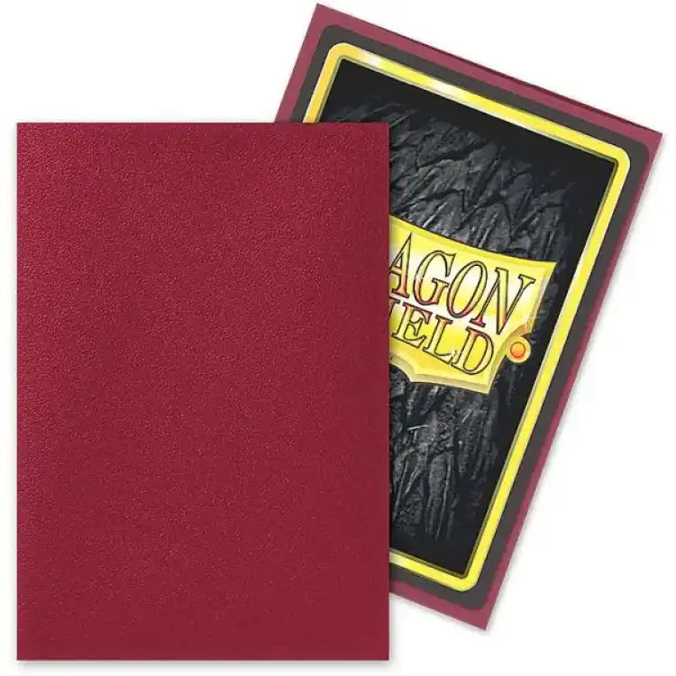 Dragon Shield: Matte Sleeves (100 stk.) Kartotekskortlommer Dragon Shield Blood Red