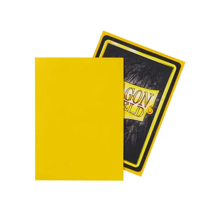 Dragon Shield: Matte Sleeves (100 stk.) Kartotekskortlommer Dragon Shield Gul