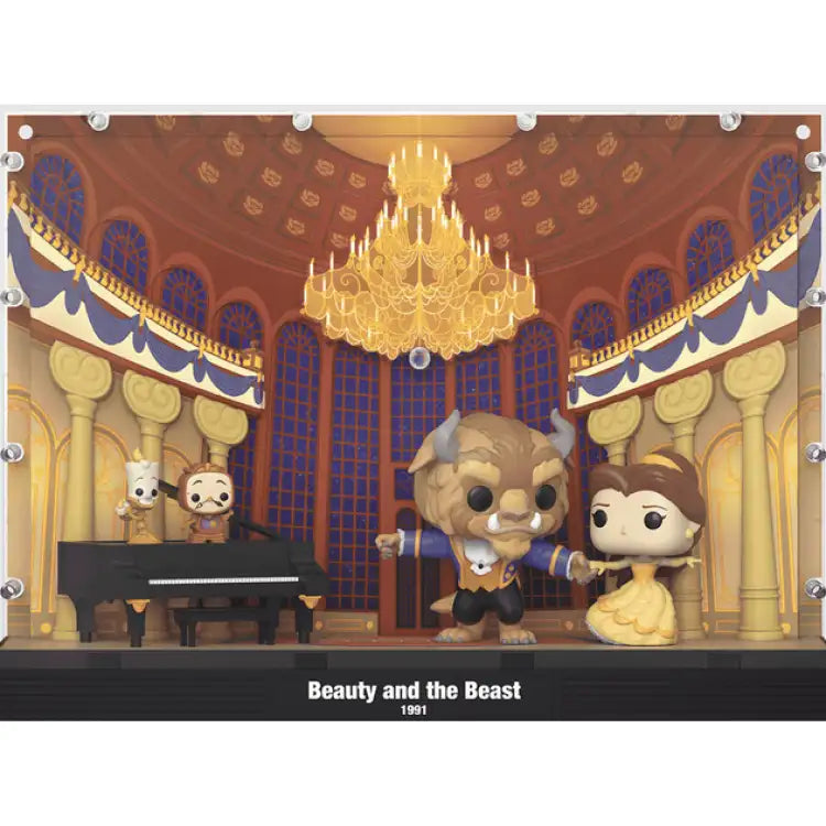 Funko POP! Deluxe - Moment: Disney's Beauty and the Beast: Tale as Old as Time - Lumiere / Cogsworth / The Beast / Belle #07 - ADLR Poké-Shop