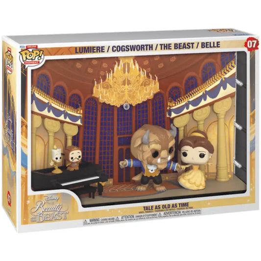 Funko POP! Deluxe - Moment: Disney's Beauty and the Beast: Tale as Old as Time - Lumiere / Cogsworth / The Beast / Belle #07 - ADLR Poké-Shop