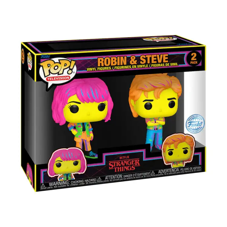 Funko POP! - Stranger Things: Robin & Steve (Black Light) 2