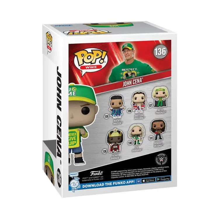 Funko POP! - WWE: John Cena (Never Give Up) #136 Action- og