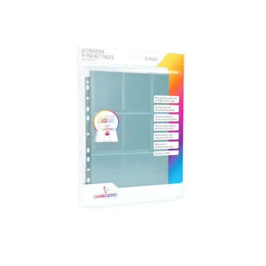 Gamegenic: Ultrasonic 9-Pocket Pages Topload (10 stk.) Kortspil – tilbehør Gamegenic