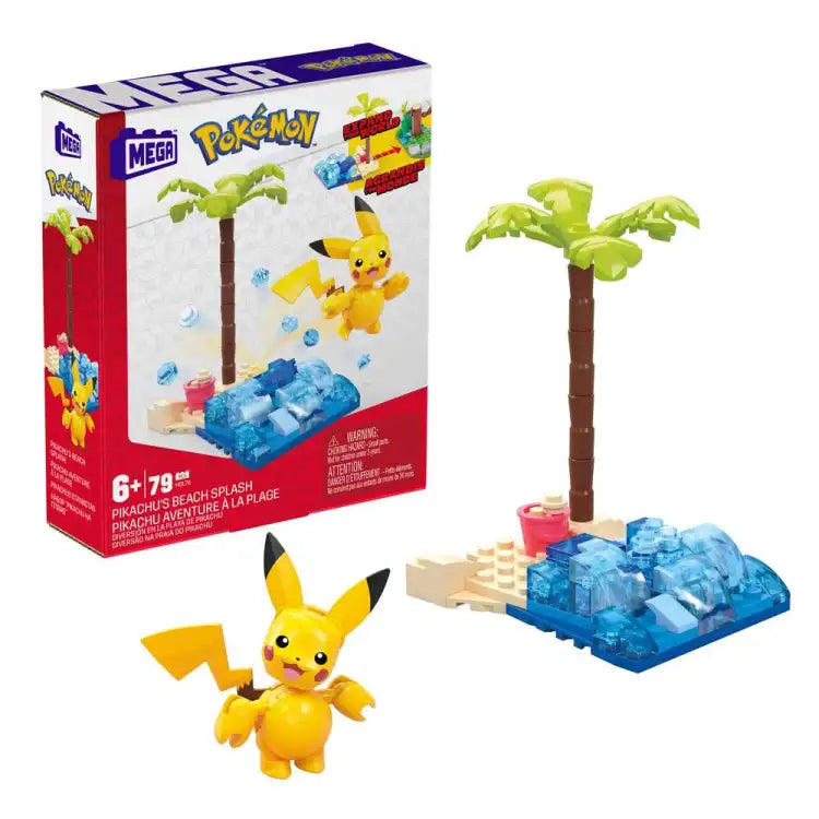 Mega Construx: Pokémon - Pikachu's Beach Splash - Construction Set - ADLR Poké-Shop