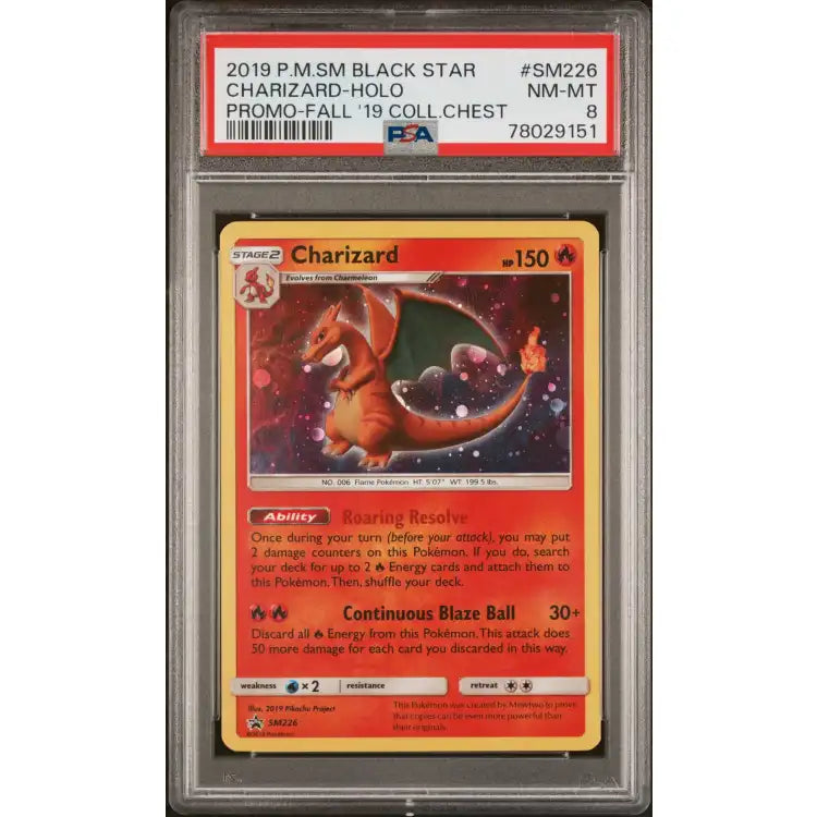 Pokemon: Charizard #SM226, 2019 - PSA 8, Mint - ADLR Poké-Shop