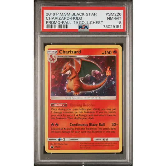 Pokemon: Charizard #SM226, 2019 - PSA 8, Mint - ADLR Poké-Shop