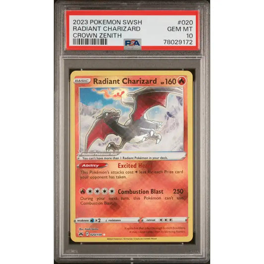 Pokemon Crown Zenith: Charizard #020, 2023 - PSA 10, Mint - ADLR Poké-Shop