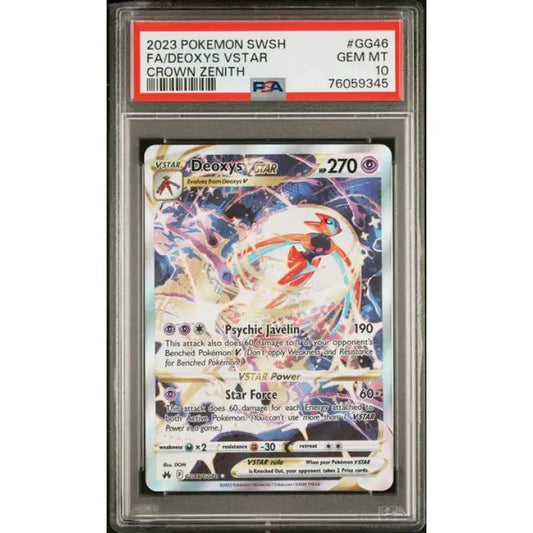 Pokemon Crown Zenith: Deoxys VSTAR #GG46 - PSA 10, Gem Mint - ADLR Poké-Shop
