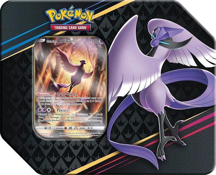 Pokemon Crown Zenith: (USA) Moltres/Articuno/Zapdos Tin Box - ADLR Poké-Shop
