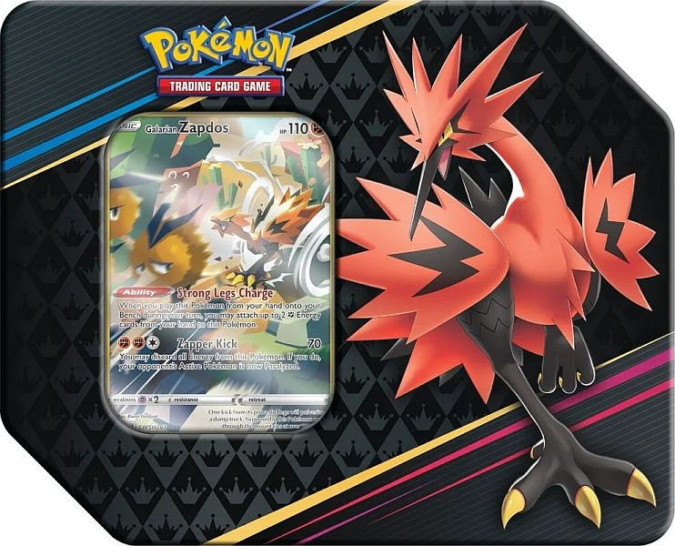 Pokemon Crown Zenith: (USA) Moltres/Articuno/Zapdos Tin Box - ADLR Poké-Shop