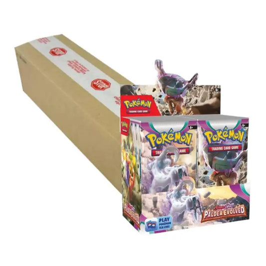 Pokemon S&V: Paldea Evolved Booster Box Case (6 stk) - ADLR Poké-Shop