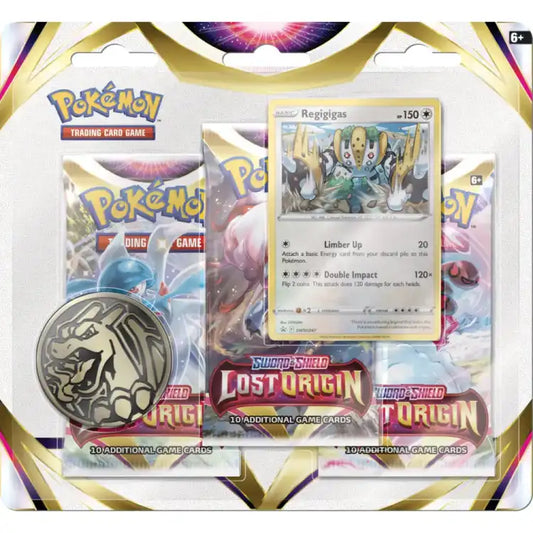 Pokémon: Sword & Shield Lost Origin 3-Pack Blister - Regigigas Promo Samlekort Pokémon
