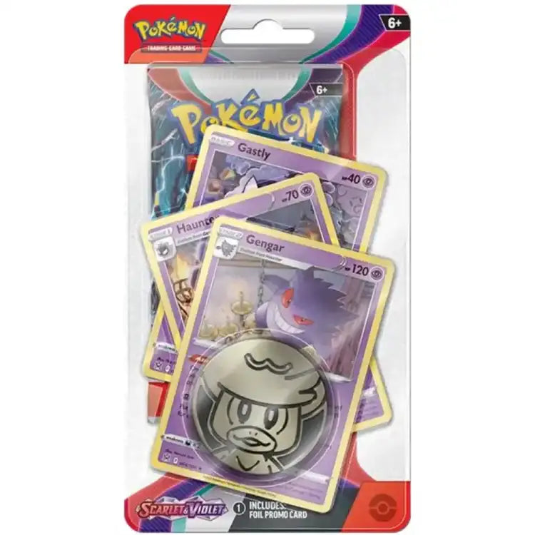 Pokémon TCG: Scarlet & Violet - Premium Checklane Blister - Gengar Samlekort Pokémon