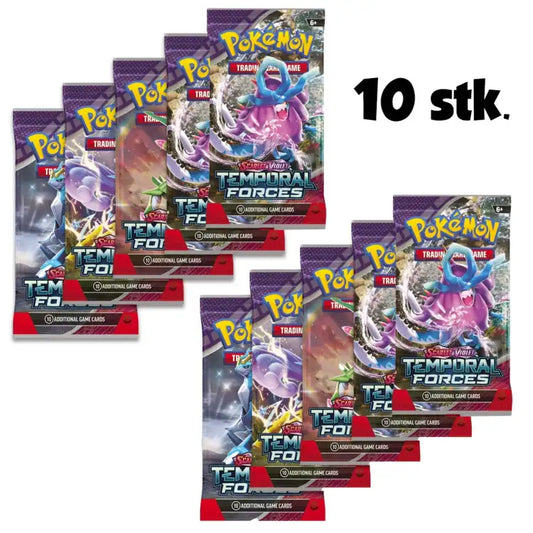 Pokémon TCG: Scarlet & Violet: Temporal Forces - Booster Pack Bundle (10 stk.) - ADLR Poké-Shop