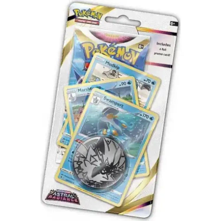 Pokémon: Sword & Shield Astral Radiance Premium Checklane Blister Samlekort Pokémon Swampert Evolutions
