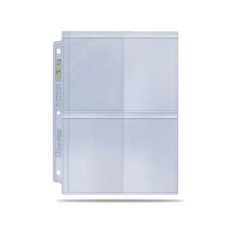 Ultra Pro: 4-Pocket Platinum Page for Toploaders
