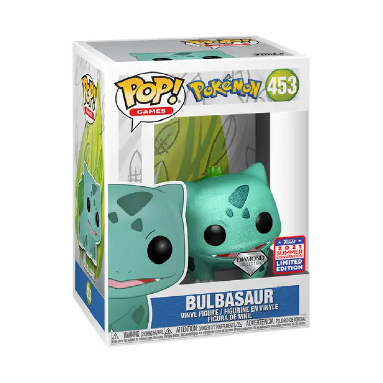 Funko Pop! Pokemon, Bulbasaur #453 (Diamond Collection) - ADLR Poké-Shop