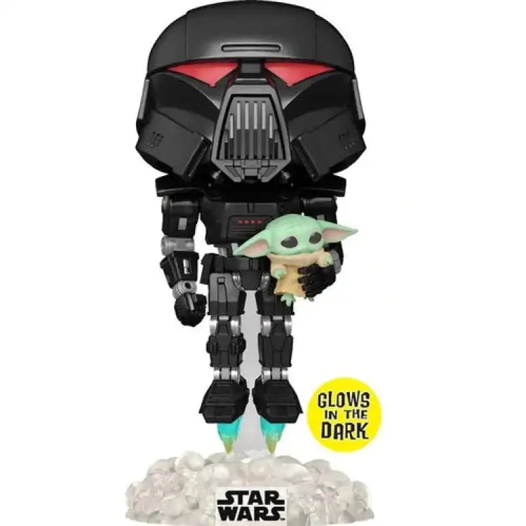 Funko Pop! Star Wars: Dark Trooper + Grogu (Glow in the Dark) #488 - ADLR Poké-Shop