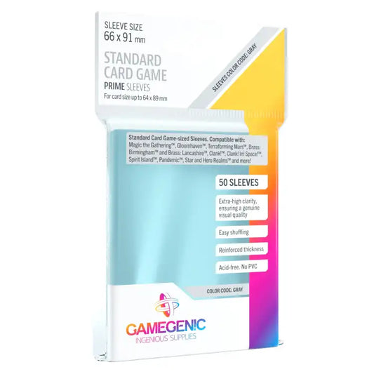 Gamegenic: Prime Sleeves (Klar) 50 stk