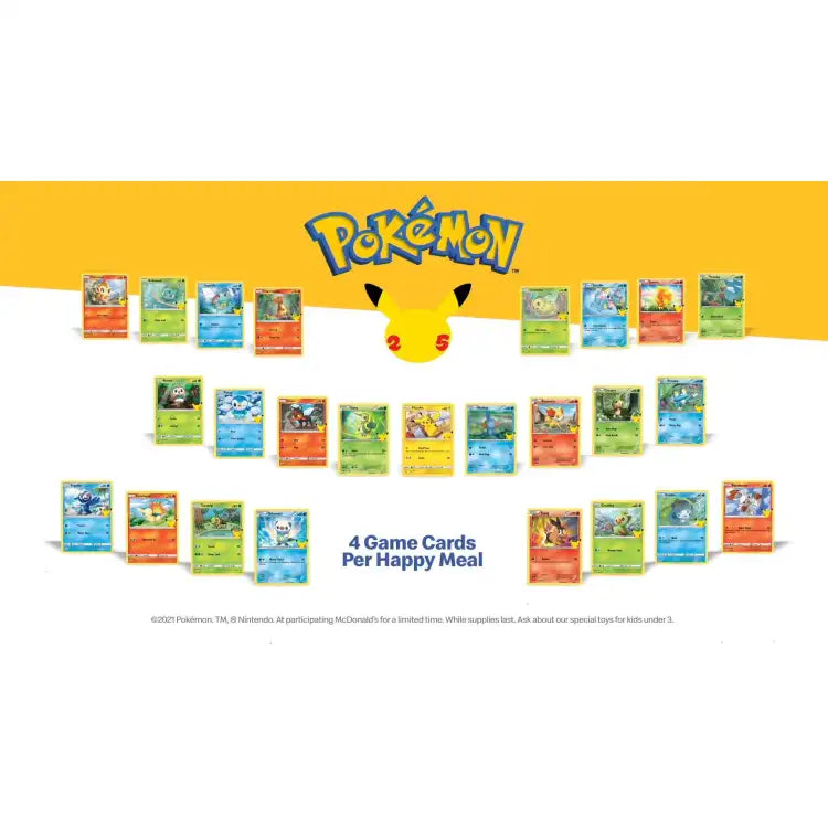 Pokemon 25th Anniversary: McDonald’s 2021 Promo Booster
