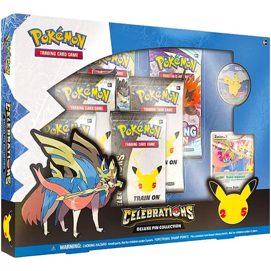 Pokemon Celebrations: 25th Anniversary Zacian Deluxe Pin Collection - ADLR Poké-Shop