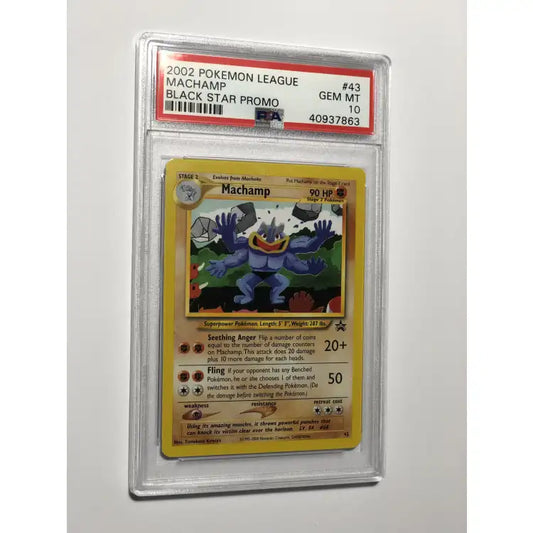 Pokemon League: Promo Machamp #43 2002 - PSA 10 Gem Mint