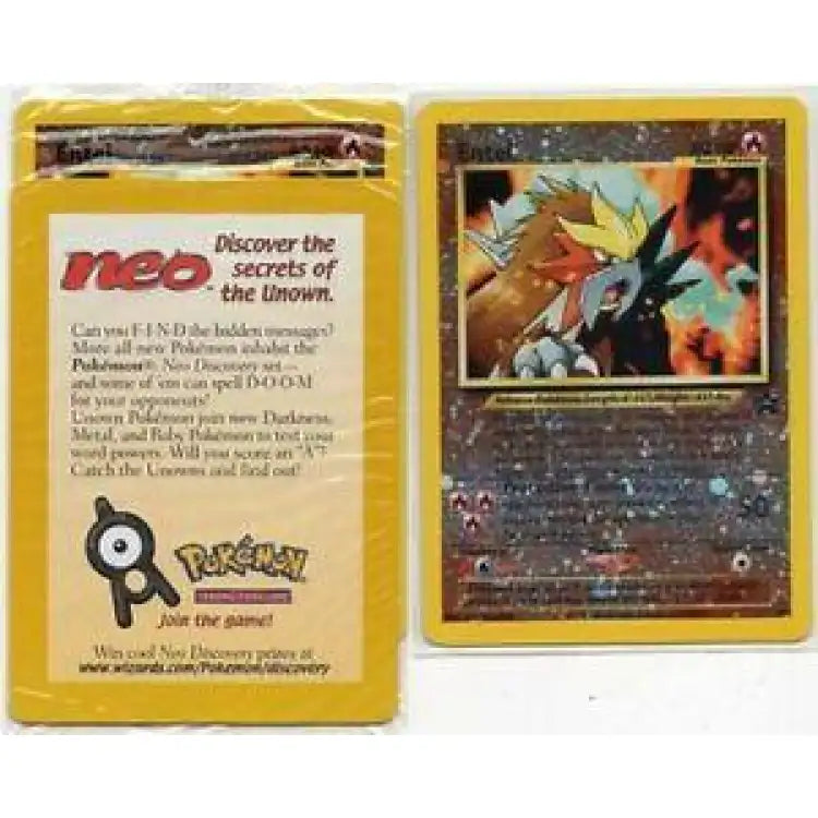 Pokemon Neo: Reverse Holo Entei #34, 2001, Sealed promo - ADLR Poké-Shop