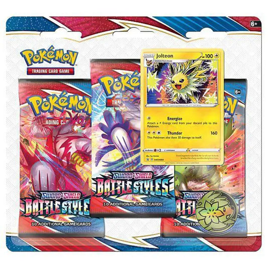 Pokemon SWSH: Battle Styles 3-Pak Blister, m/mønt og promo-kort - ADLR Poké-Shop