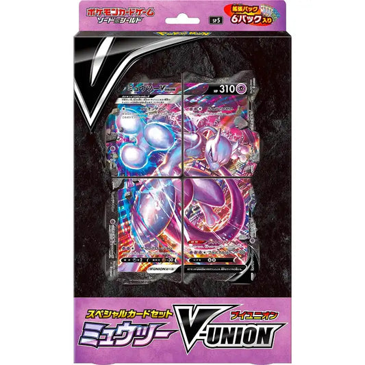 Pokemon SWSH: Mewtwo V-UNION, Japansk 6 Pack-Special Card Set - ADLR Poké-Shop
