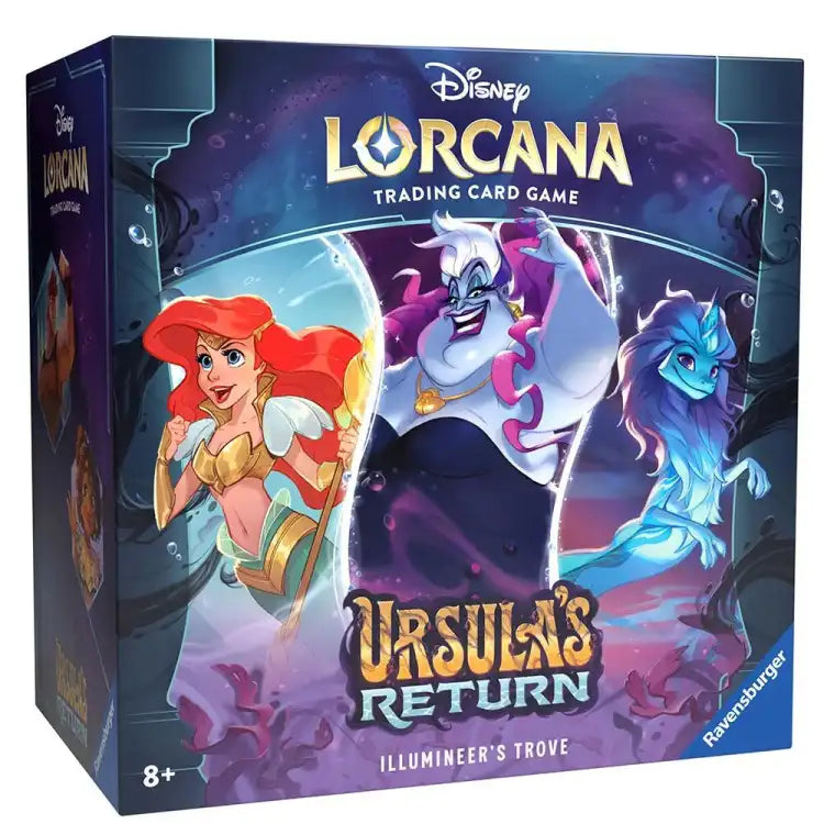 Disney Lorcana TCG: Set 4 - Ursulua's Return - Illumineer's Trove (8 Pakker + Mere) - ADLR Poké-Shop