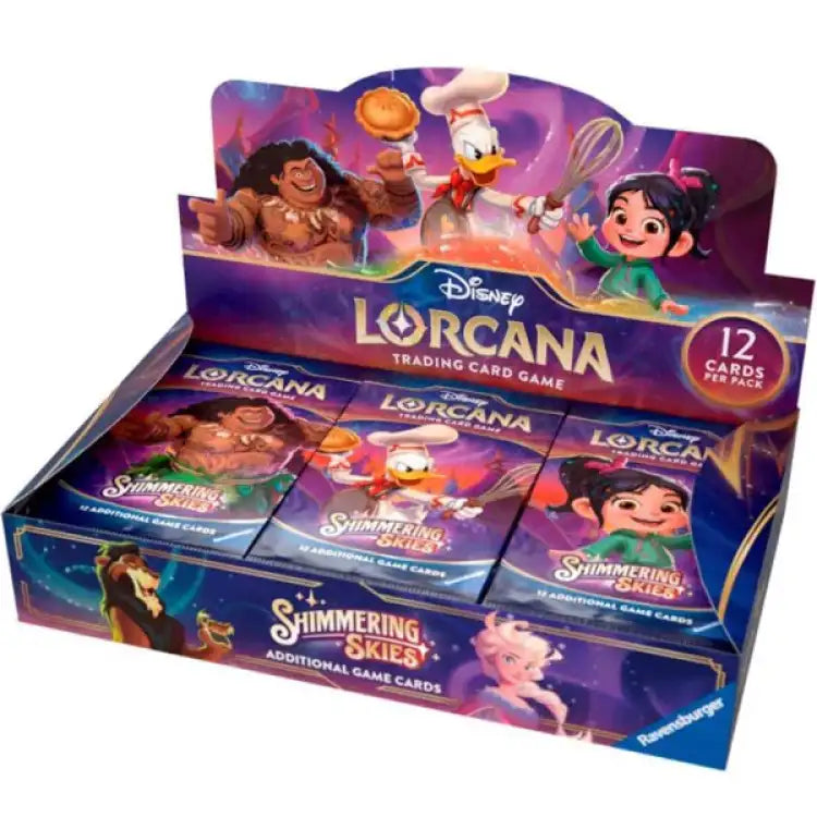 Disney Lorcana TCG: Set 5 - Shimmering Skies - Booster Display Box (24 Pakker) - ADLR Poké-Shop