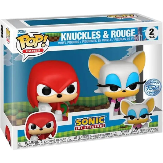 Funko POP! - Sonic the Hedgehog: Knuckles & Rouge, 2-Pack - ADLR Poké-Shop