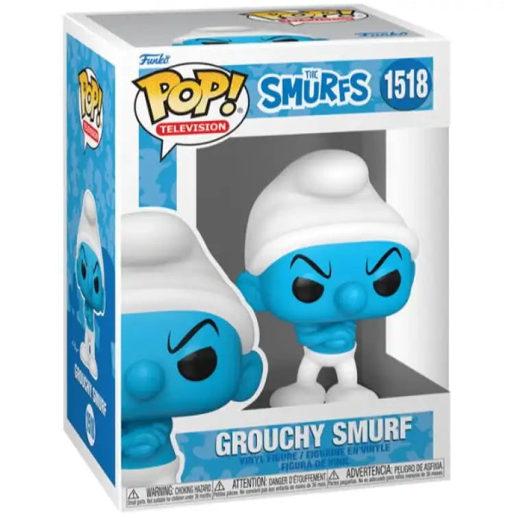 Funko POP! - The Smurfs: Grouchy Smurf (Gnavensmølf) #1518 - ADLR Poké-Shop