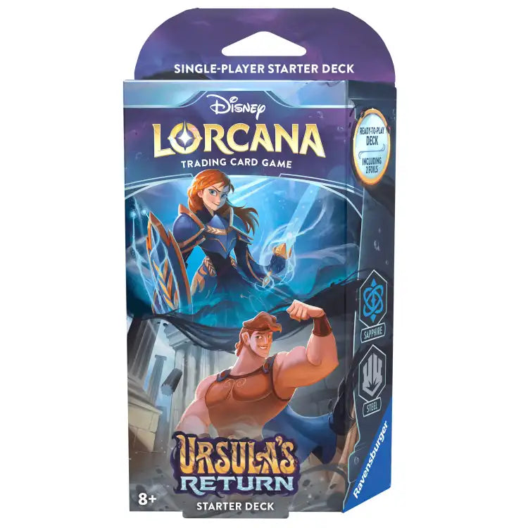 Lorcana TCG: Set 4 - Ursula's Return - Starter Deck: Sapphire/Steel (Anna & Hercules) - ADLR Poké-Shop