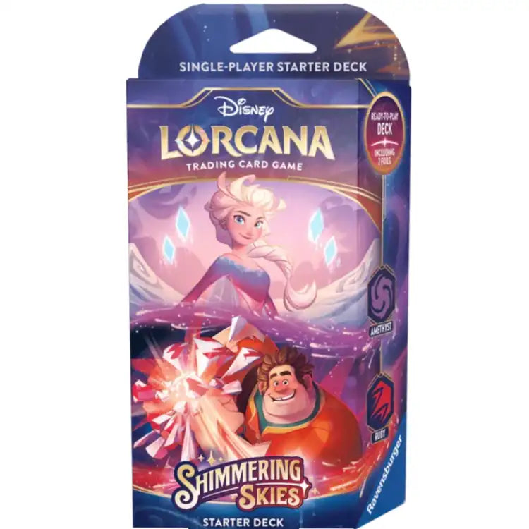 Lorcana TCG: Set 5 - Shimmering Skies - Starter Deck: Amethyst/Ruby (Elsa & Ralph) - ADLR Poké-Shop