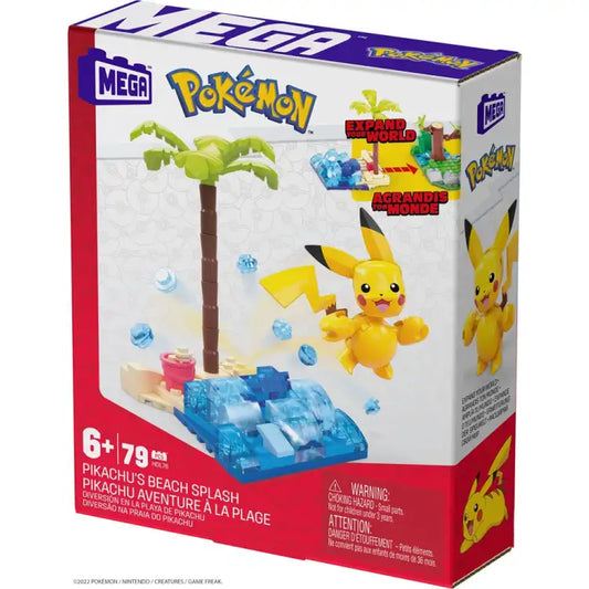 Mega Construx: Pokémon - Pikachu's Beach Splash - Construction Set - ADLR Poké-Shop