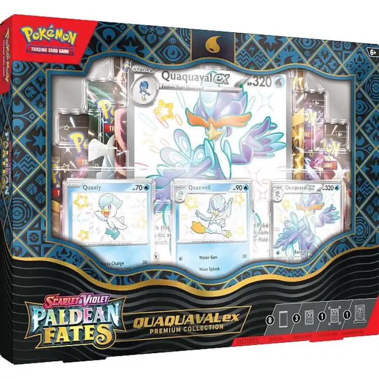Pokemon S&V: Paldean Fates, Quaquaval EX Premium Collection - ADLR Poké-Shop