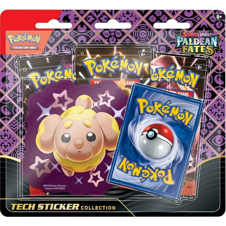 Pokemon S&V: Paldean Fates, Tech Sticker Collection Blister (Fidough) - ADLR Poké-Shop