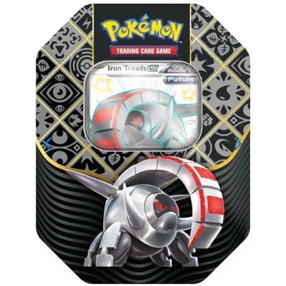 Pokemon S&V: Paldean Fates Tin Box (Charizard/Great Tusk/Iron Treads) - ADLR Poké-Shop
