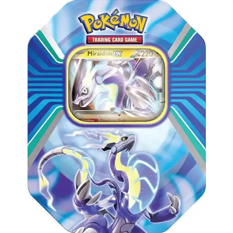 Pokémon TCG: Paldea Legends Tin - Miraidon ex - Samlekort