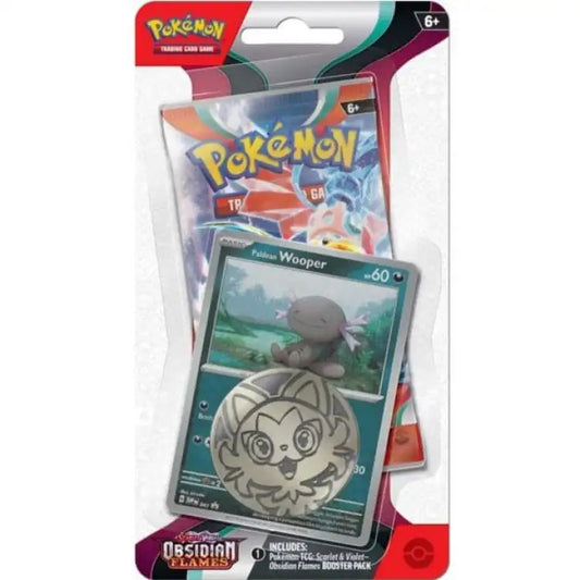 Pokémon TCG: Scarlet & Violet: Obsidian Flames - Checklane Blister - Paldean Wooper - ADLR Poké-Shop