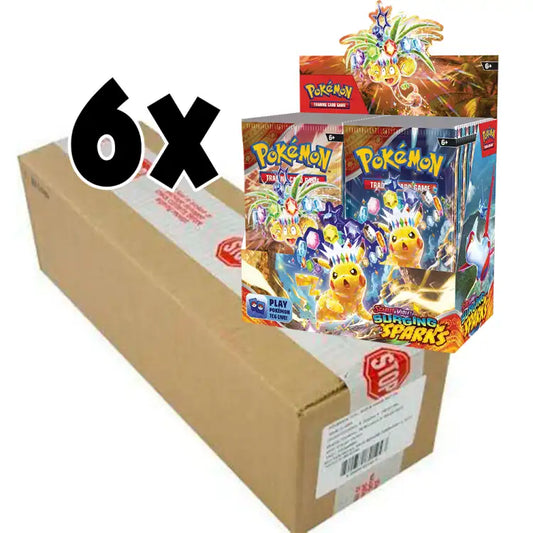 Pokémon TCG: Scarlet & Violet: Surging Sparks - 6 stk. Booster Box (Sealed Case) - ADLR Poké-Shop