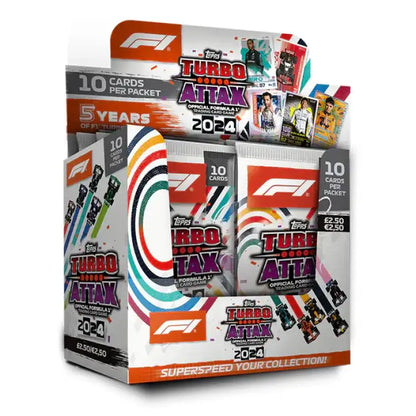 Topps: Formula 1 - Turbo Attax 2024 -Booster Display Box (24 Pakker) - ADLR Poké-Shop