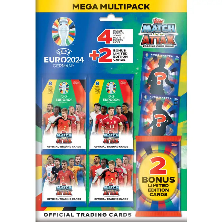 Topps: Match Attax Fodboldkort - EURO 2024 - Mega Multi Pack - ADLR Poké-Shop