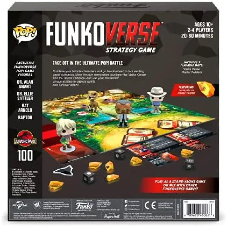 Funko Pop! Funkoverse Jurassic Park 100 - Strategy Game - ADLR Poké-Shop