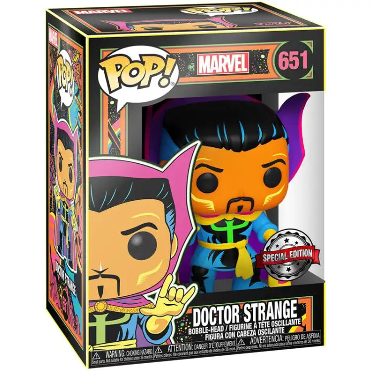 Funko Pop! Marvel: Dr. Strange #651 (Black Light) - ADLR Poké-Shop