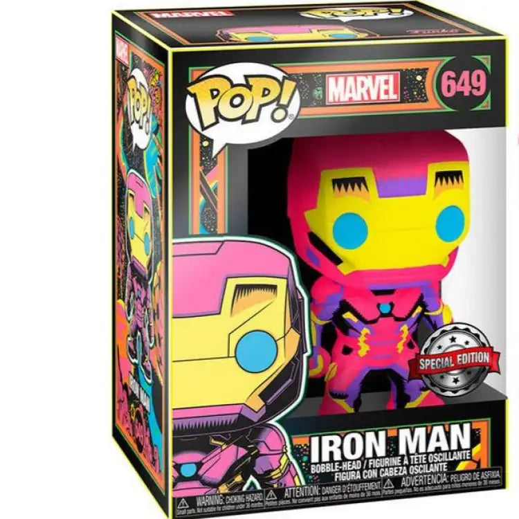 Funko Pop! Marvel: Iron Man #649 (Black Light) - ADLR Poké-Shop