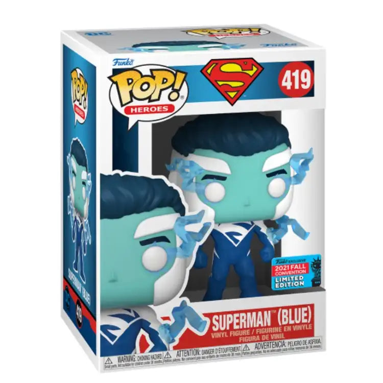 Funko Pop! Superman (Blue) #419 (NYCC Exclusive) - ADLR Poké-Shop